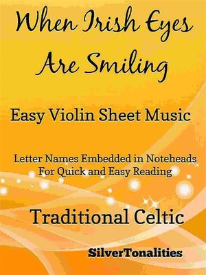 cover image of When Irish Eyes Are Smiling Easy Violin Sheet Music